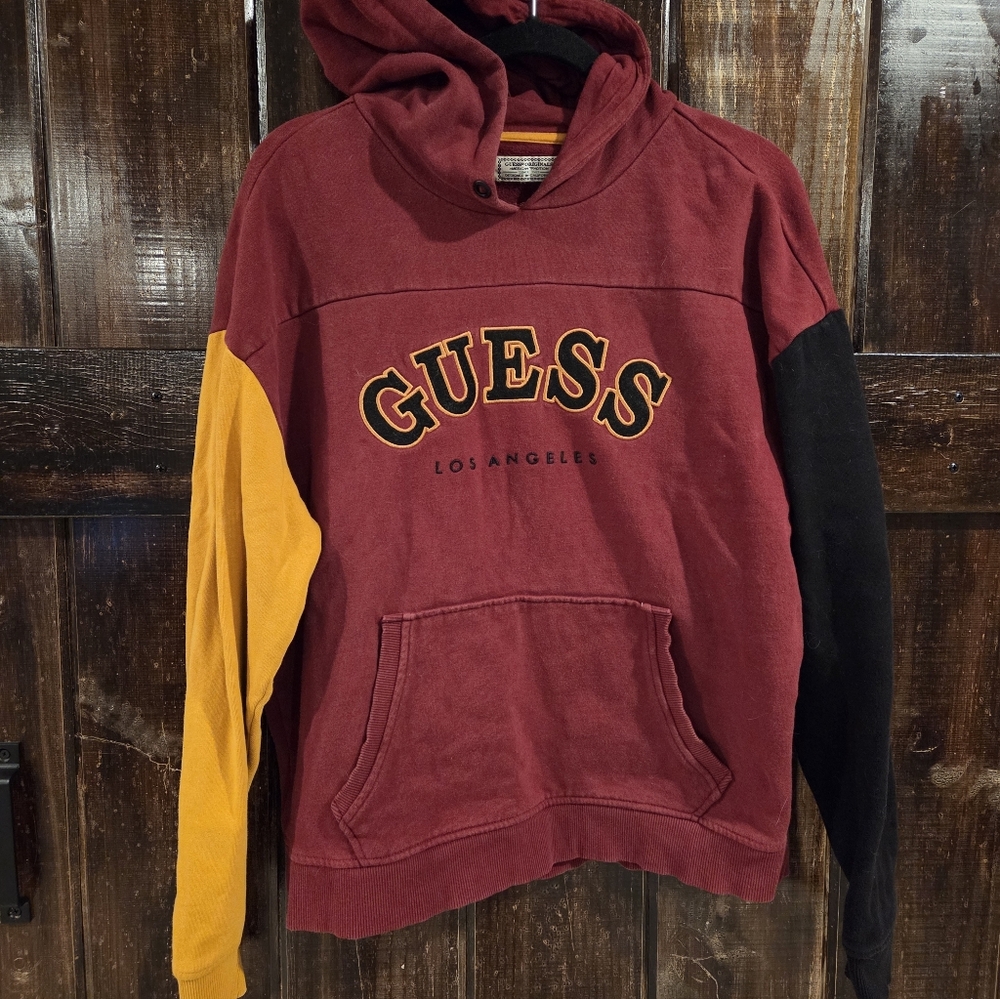 Men's Medium GUESS Color Block Hoodie